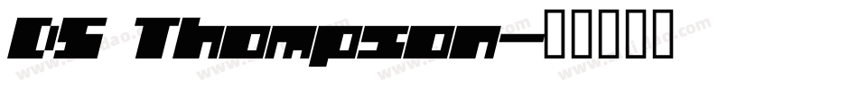 DS Thompson字体转换